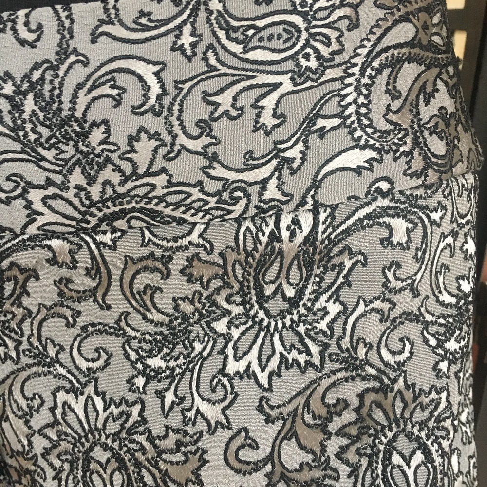 Harold's Gray Silk-Like Pants w/ Black Design